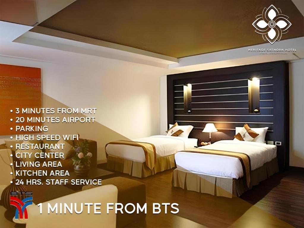The Heritage Sathorn Suite Hotel Banguecoque Exterior foto